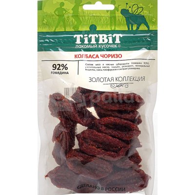 Лакомство для собак Колбаса Чоризо 80г TiTBiT