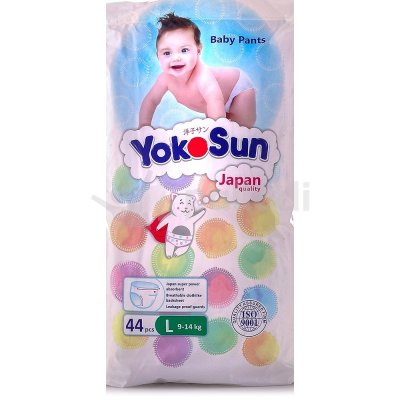 Трусики YOKO SUN для детей L 9-14кг 44шт