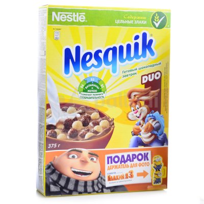 Сухой завтрак Nestle 375г Nesquik Duo   