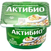 Йогурт АктиБио 130г отруби и злаки