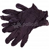 Перчатки Gloves черные неопудренные особо прочные размер L 5пар