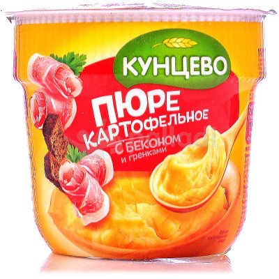 Картофельное пюре Кунцево 40г с беконом и гренками