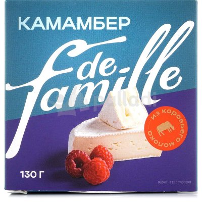Сыр Камамбер де Фамиль с белой плесенью 130г
