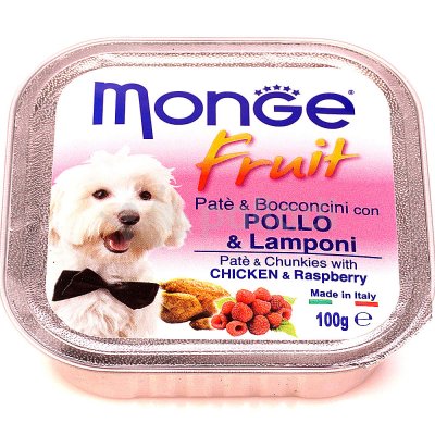 Monge Dog Fruit Консервы для собак Курица с малиной 100г 3215