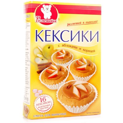 Размешайка Кексики 200с яблоками и корицей 