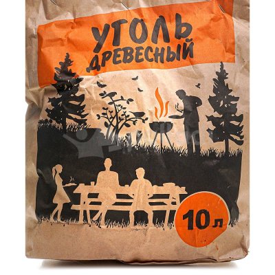 Уголь древесный Эконом 10л 