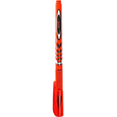 Ручка гелевая 0,5мм красный BERLINGO игольчатый стержень арт. 50118