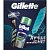 Набор подарочный Гель для бритья GILLETTE Успокаивающий 75мл+Бритва MACH3 TURBO