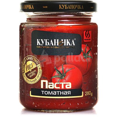 Томатная паста Кубаночка 280г ст/б 1/12