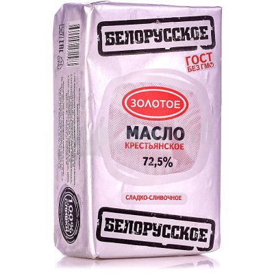 Срок до 19.11.2019г Масло сладкосливочное Золотое 72,5% 180г Беларусь