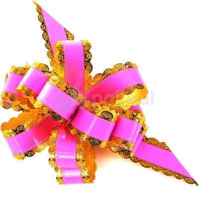 Бант декоративный полипропиленовый 3см 16-Pink-BW-MET-30113-H1