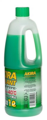 Антифриз AKIRA COOLANT - 40°C 1л (зеленый) 1/20шт
          Артикул: 51-012