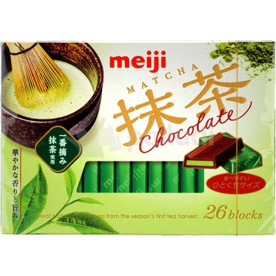 Шоколад Meiji 120г со вкусом зелёного чая