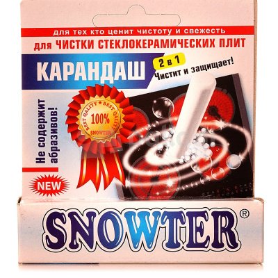 Карандаш для чистки стеклокерамических плит 2в1 35г Snowter 