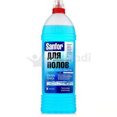 Средство для мытья полов Sanfor 1мл Прохлада водопада