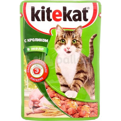 Kitekat 85г кролик в желе 1/28