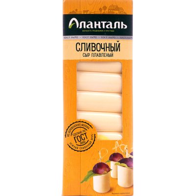Сыр плавленый Аланталь 190г сливочный