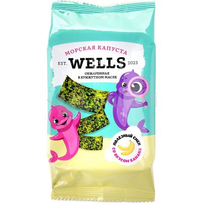 Морская капуста Wells 5г со вкусом банана