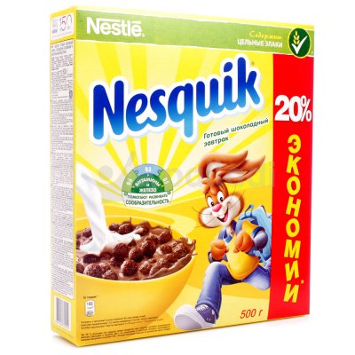 Сухой завтрак Nestle 500г Nesquik шоколадный  