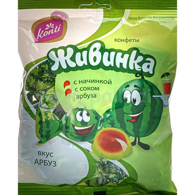 Конфеты Живинка 250г арбуз