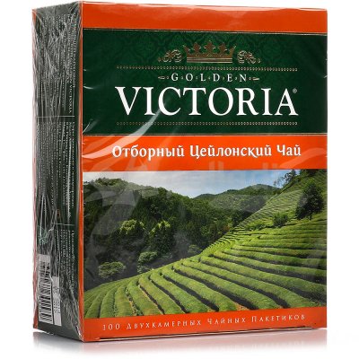 Чай Виктория Отборный Цейлонский 100пак 2гр