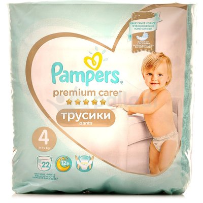 Трусики PAMPERS Premium Care Pants 4 9-15кг 22шт