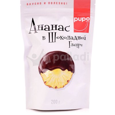 Фрукты в шоколаде PUPO 200г Ананас