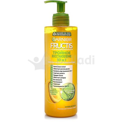 Крем для волос FRUCTIS SOS Тройное восстановление 400мл несмываемый