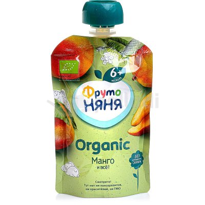 Пюре Фруто Няня ORGANIC 90г манго м/у