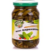 Корнишоны мини Сонна Мера 500мл хрустящие Корнишоны мини Сонна Мера 500мл хрустящие
