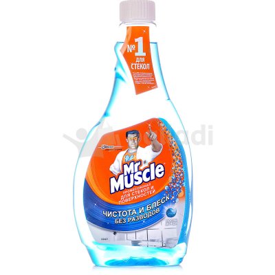 Средство для мытья стекол Mr. Muscle После дождя без курка с нашатырным спиртом 500мл