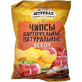 Чипсы картофельные Штурвал 70г бекон