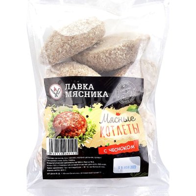 Котлеты Лавка Мясника мясные 800г с чесноком