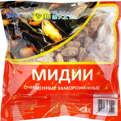 Мидии Тихая бухта 500г очищенные