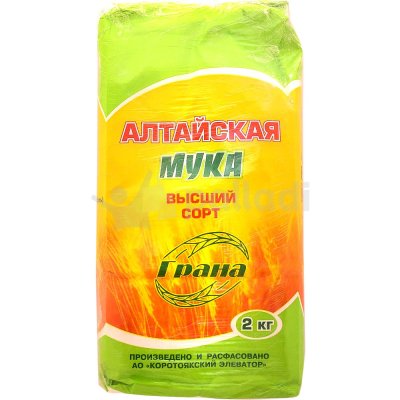 Мука Алтайская в/с 2кг пшеничная 