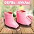 Сапоги с отворотами для куклы, цвет розовый 7 см
