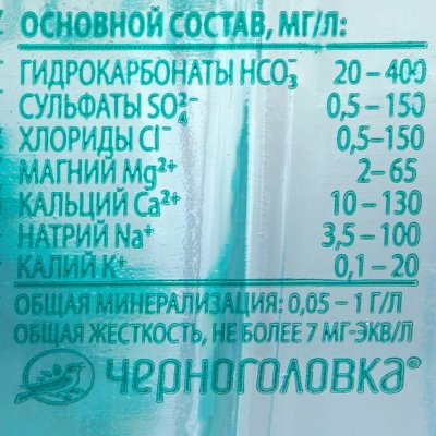 Минеральная вода Черноголовка 0,5л негаз