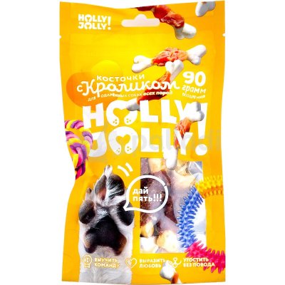Holly Jolly! Лакомство для собак всех пород косточки с кроликом 90г