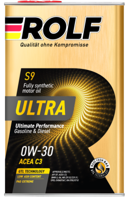 Масло моторное 0W30 C3 SP ROLF ULTRA 1л (металл) синтетическое
          Артикул: 322941