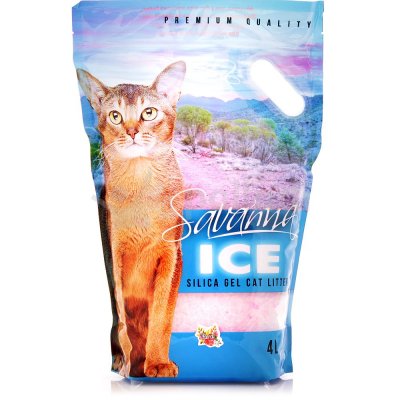 Наполнитель для кошек впитывающий SAVANNA ICE Цветочный 4л