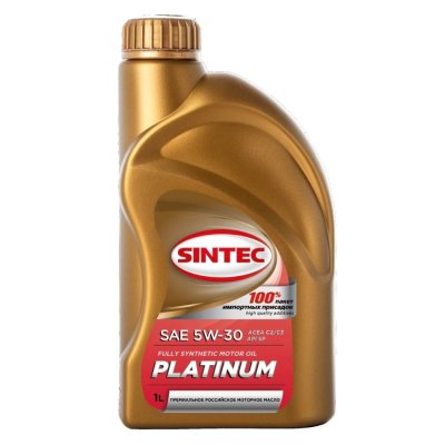 Масло моторное 5W30 SP/C2/C3 SINTEC PLATINUM 1л синтетическое
          Артикул: 801992