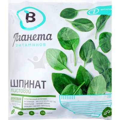 Планета витаминов Шпинат листовой 300г