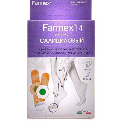 Пластырь FARMEX салициловый 4шт 