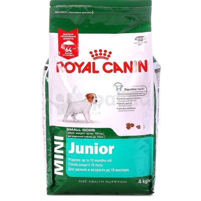 Royal Canin Mini Junior Корм для щенков в возрасте до 10 месяцев 4кг