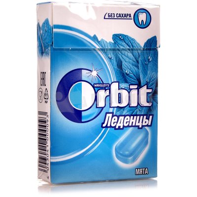 Леденцы Orbit Мята 35г