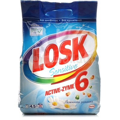 Стиральный порошок Losk sensitive Нежность ромашки 4,5кг 