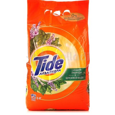 Стиральный порошок TIDE Аквапудра с ароматом лаванды и березовой воды 3кг