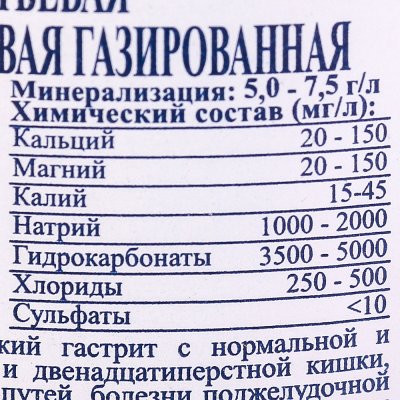 Минеральная вода Боржоми 0,5л ст/б 1/12 (1 упаковка)