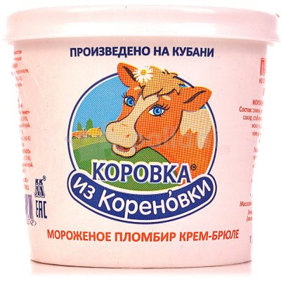 Мороженое Коровка из Кореновки 80г пломбир крем - брюле