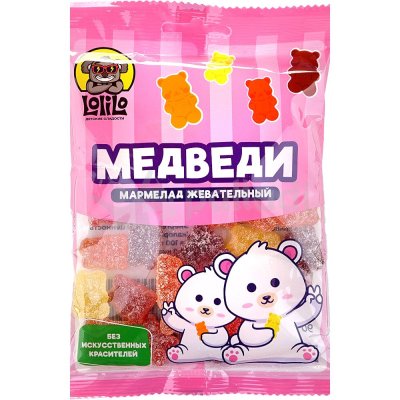Мармелад жевательный Медведи Лолило 90г